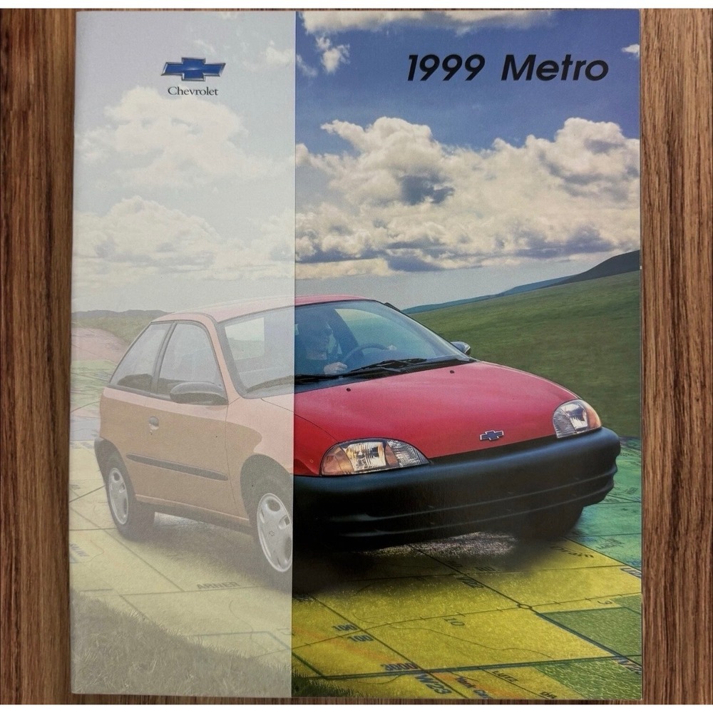 1999 Chevrolet Metro Sales Brochure Original Chevy LSi Coupe Vtg Dealer Catalog